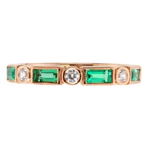 <p>Biron Emerald and Diamond Ring</p>